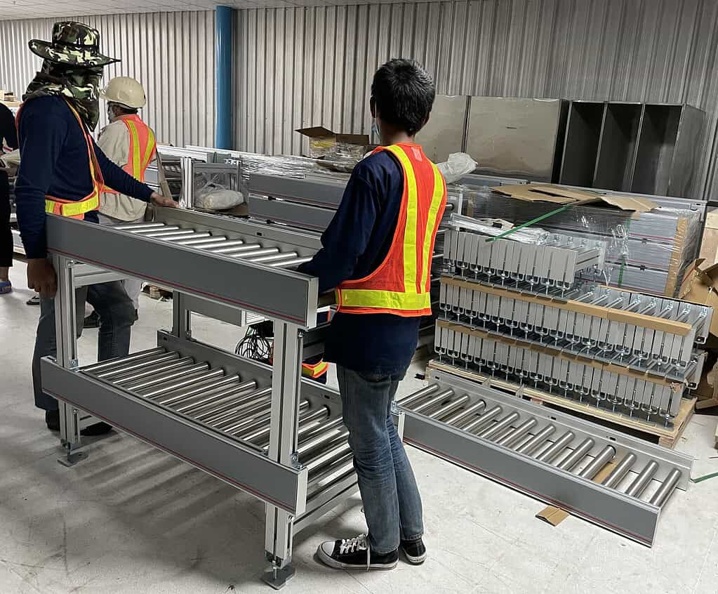 assembly conveyors for AGV automation