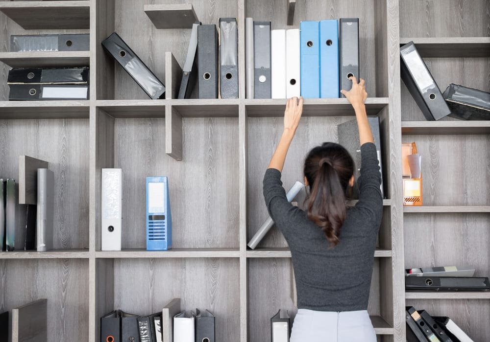Organising business space using multipurpose shelving storage and the KonMari Method